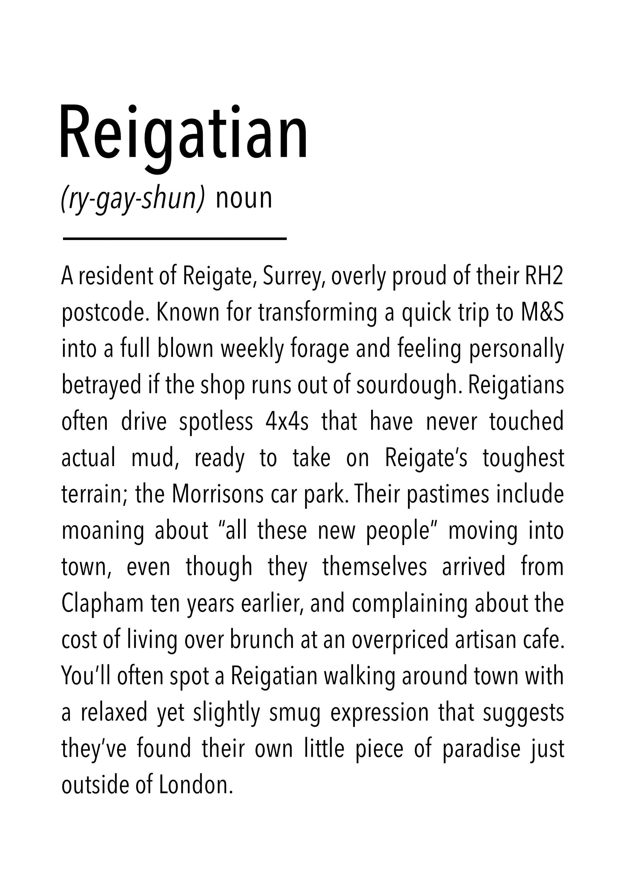 Reigatian Definition Print