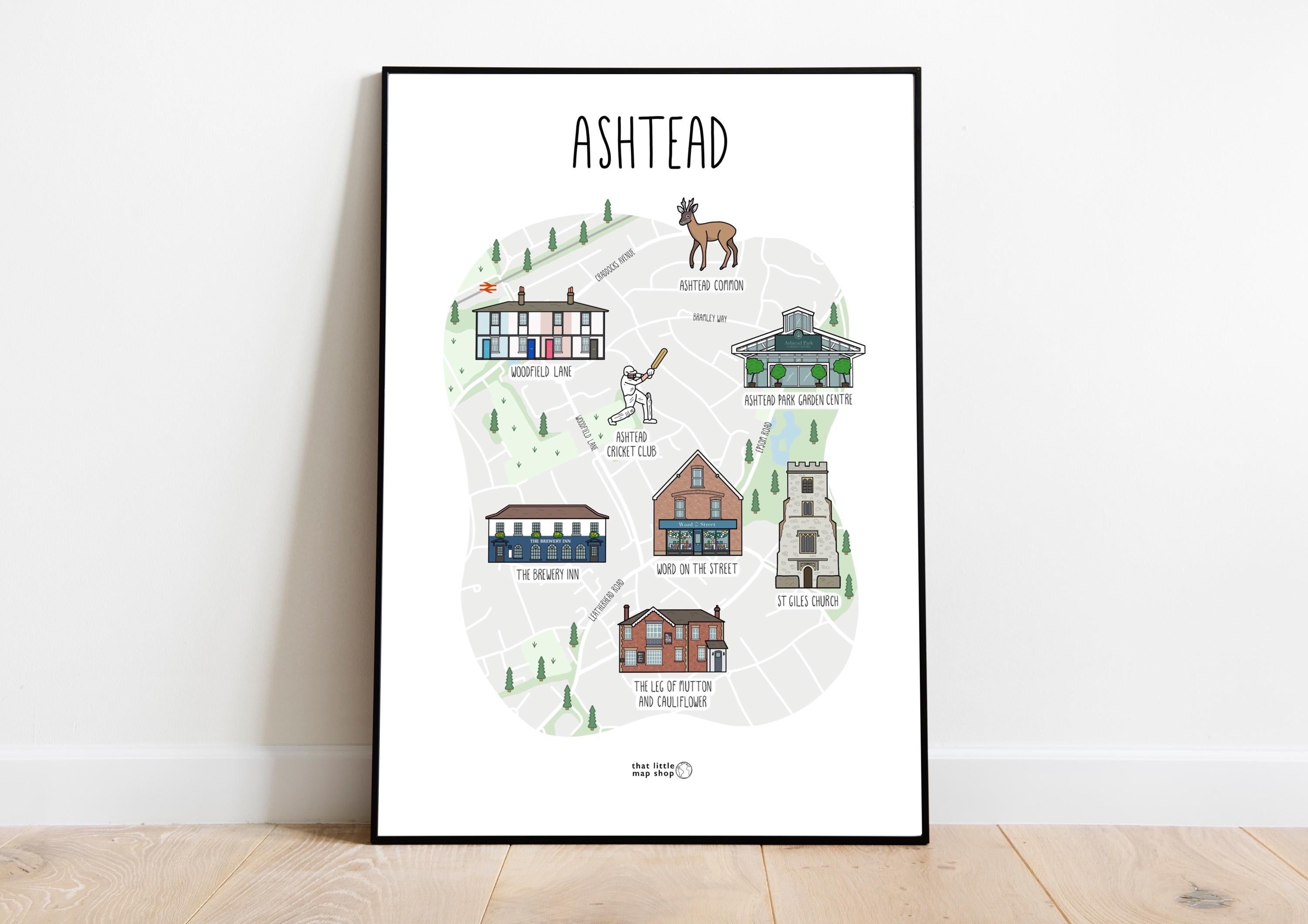 Ashtead Map