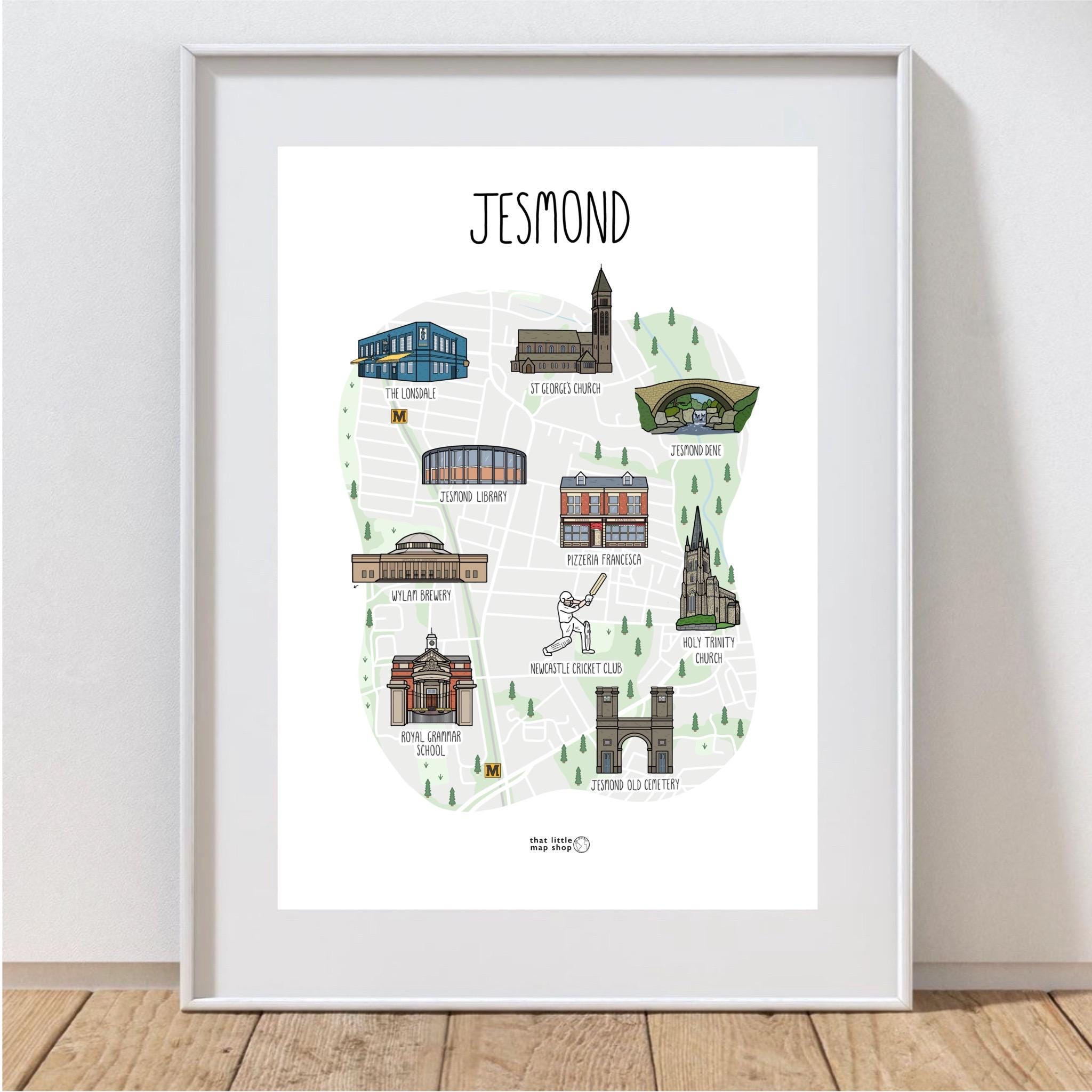 Jesmond Map