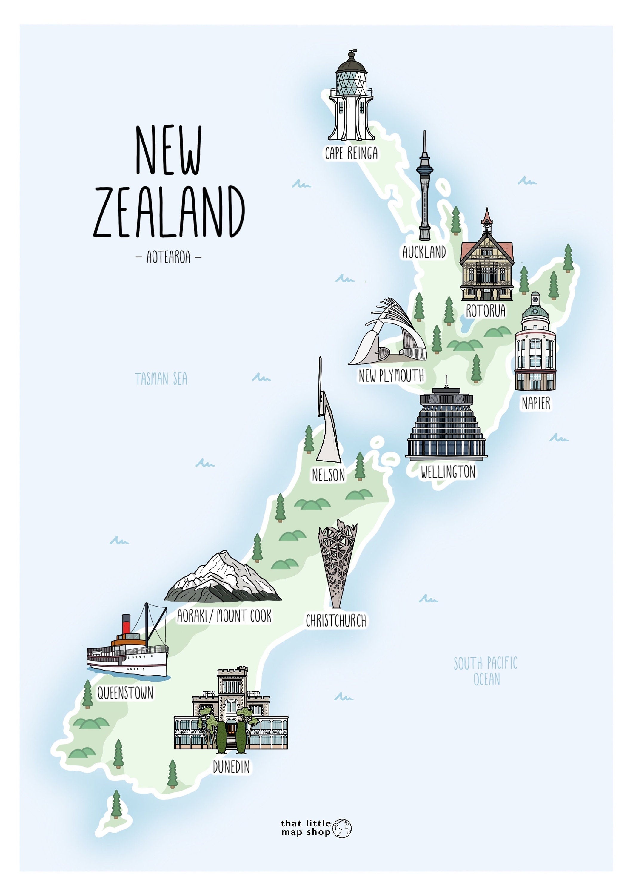 New Zealand Map
