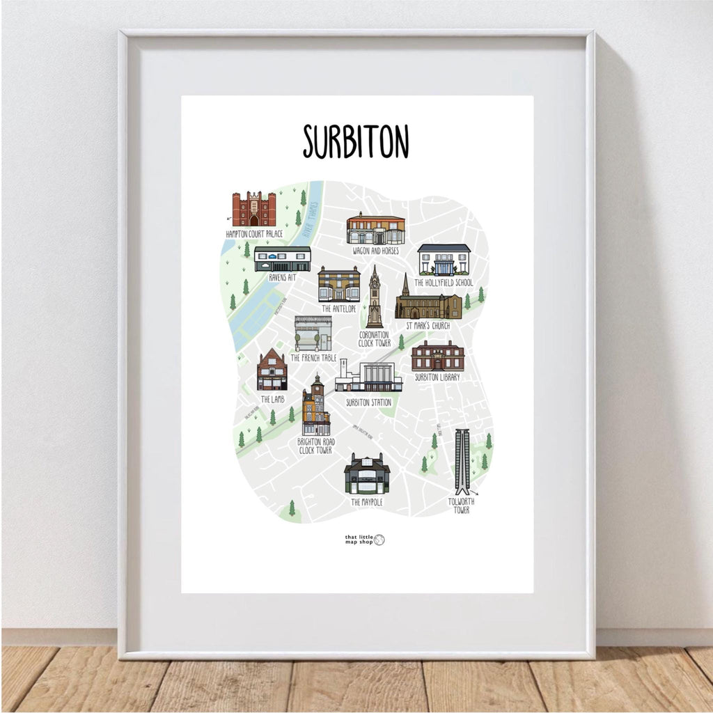 Surbiton Map