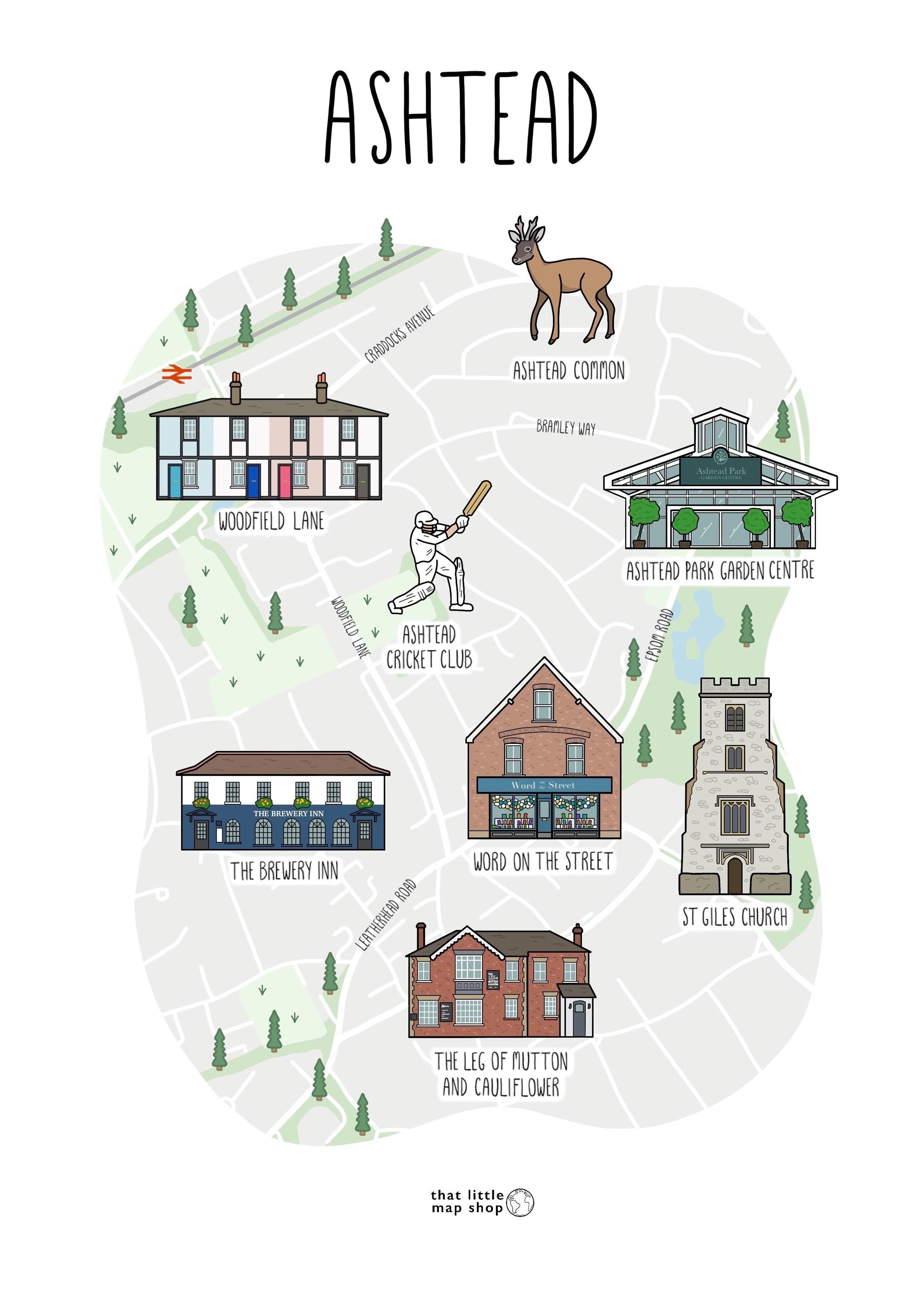 Ashtead Map