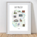East Molesey Map