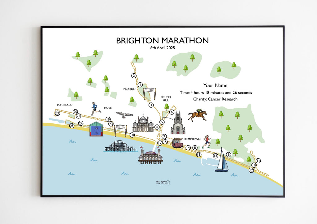 Brighton Marathon Race Map
