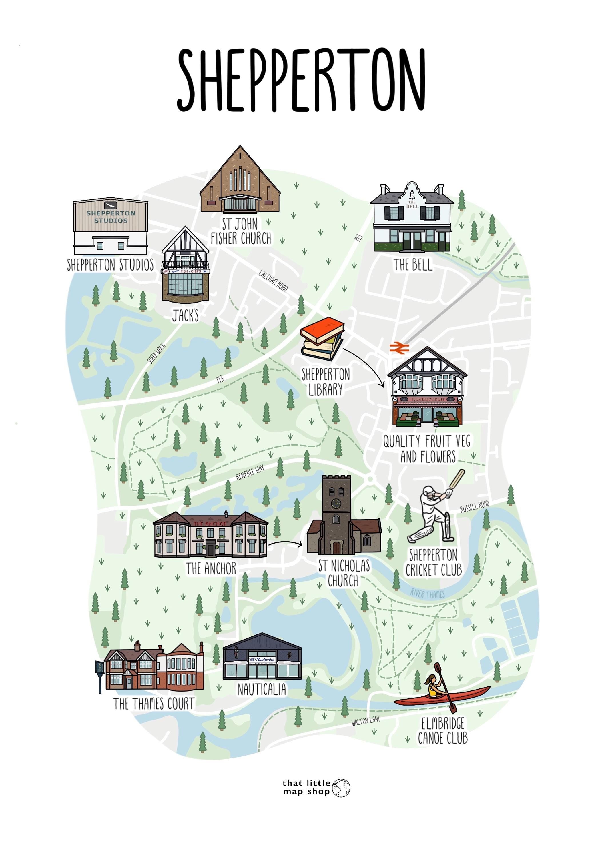 Shepperton Map