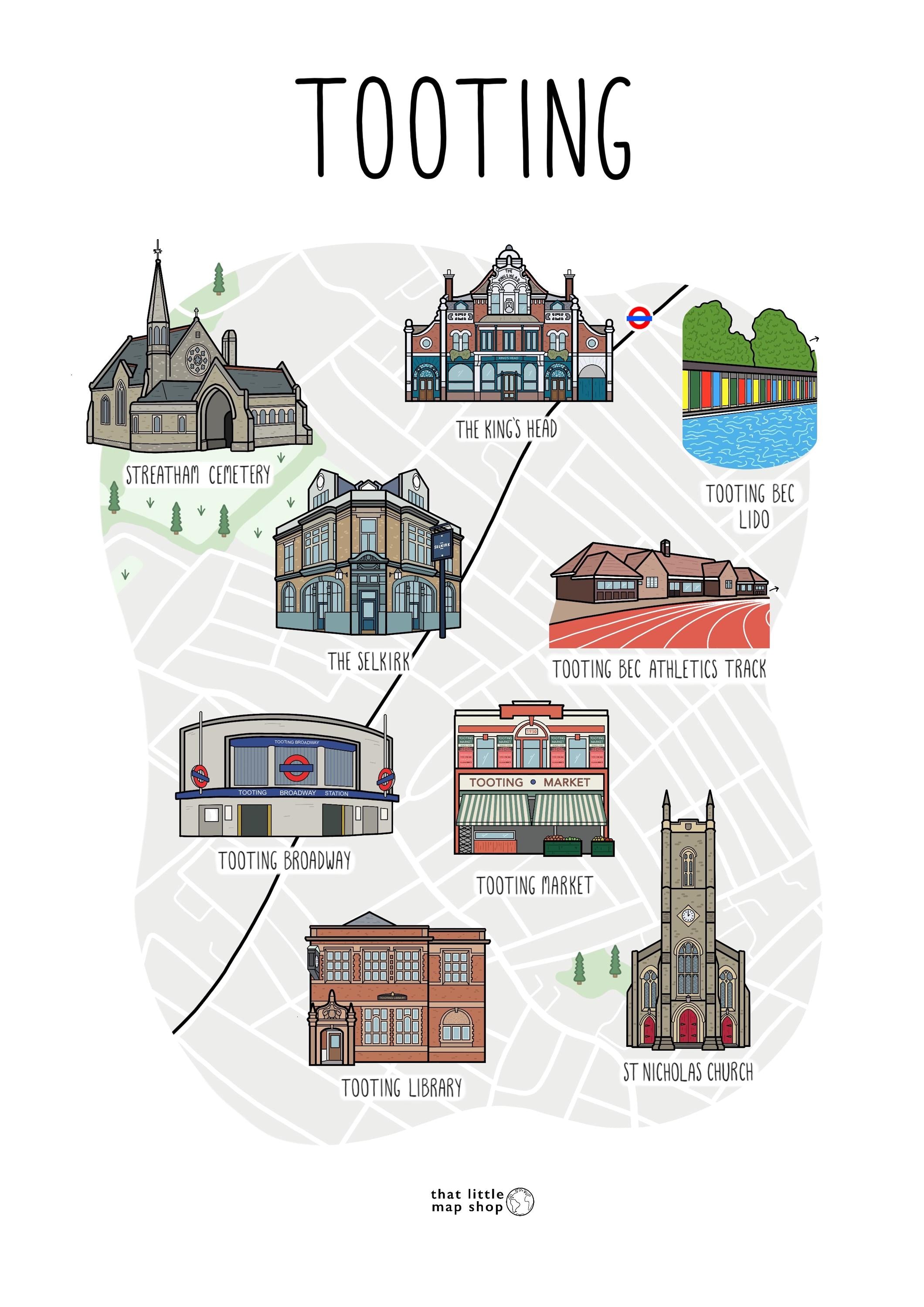 Tooting Map