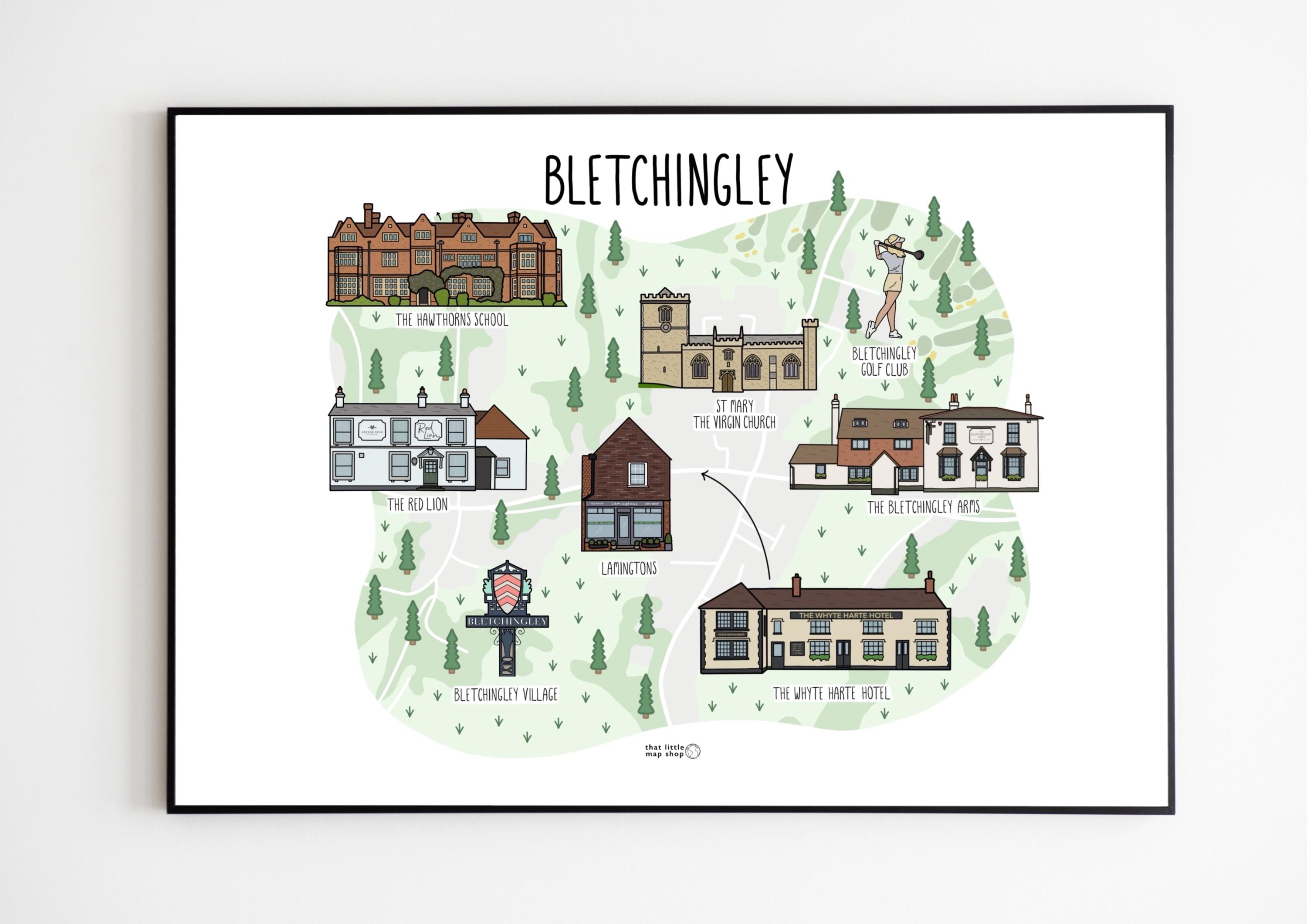 Bletchingley Map