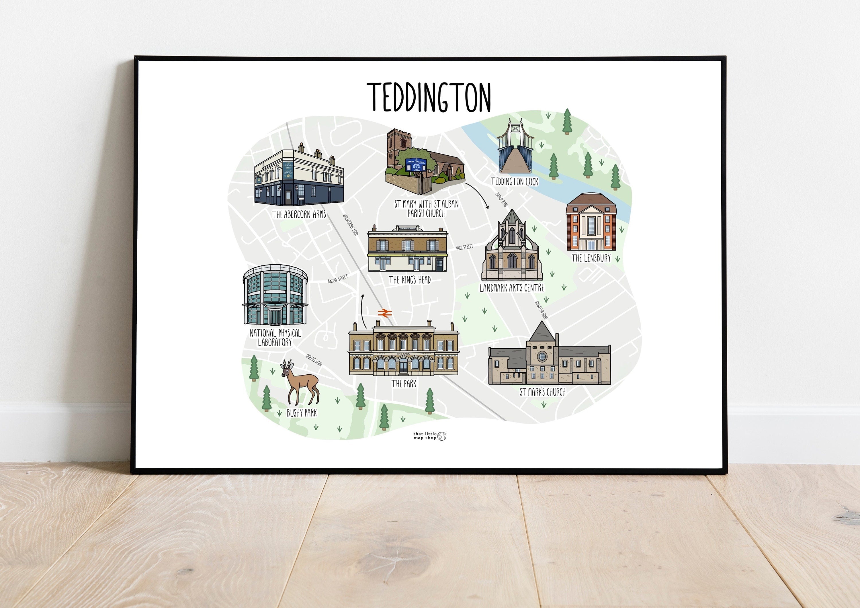 Teddington Map