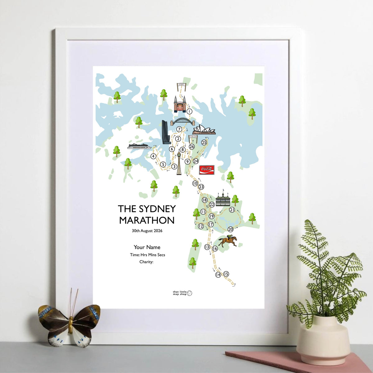 Sydney Marathon Race Map