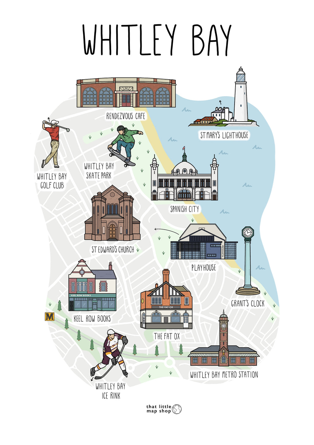 Whitley Bay Map