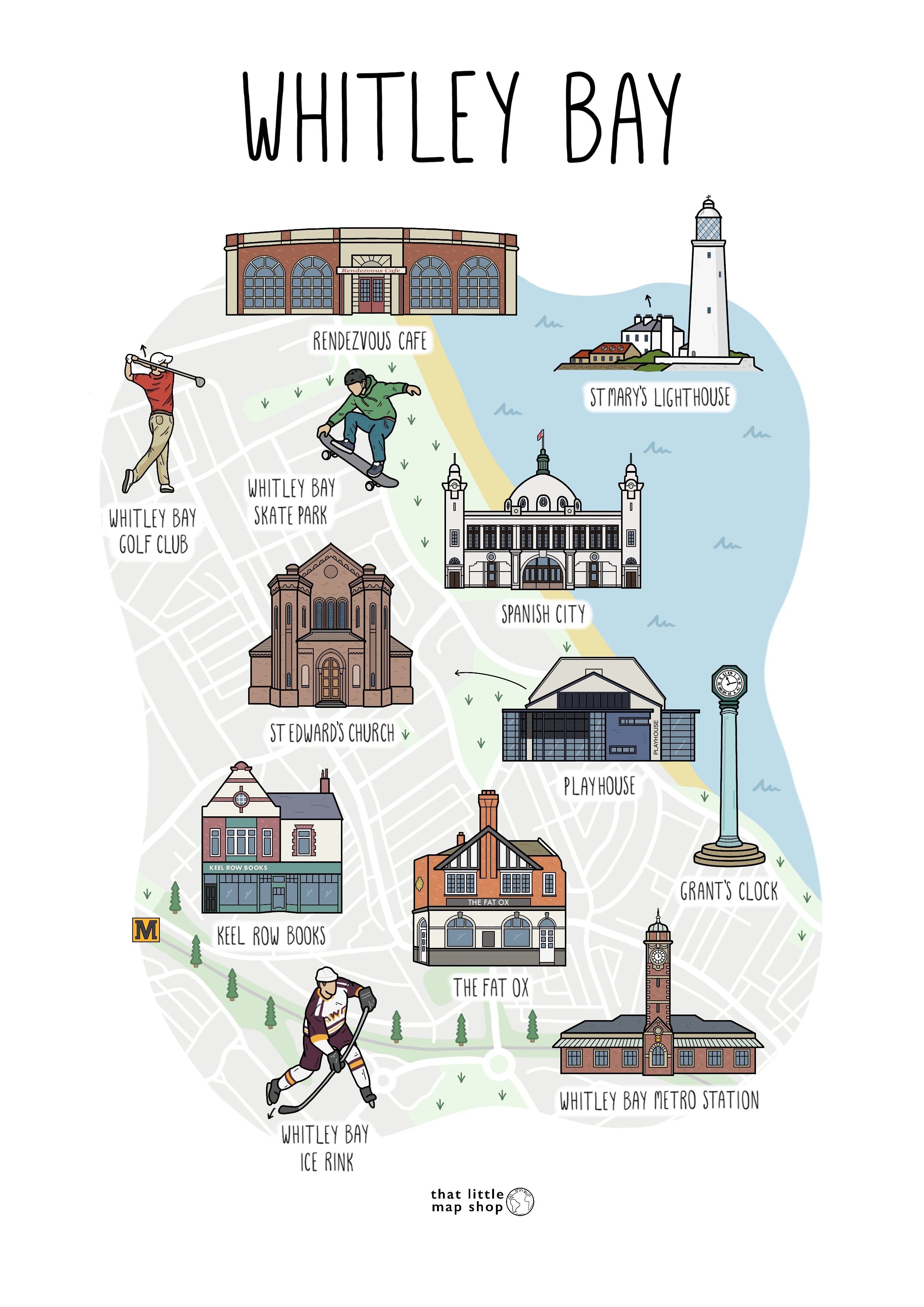 Whitley Bay Map