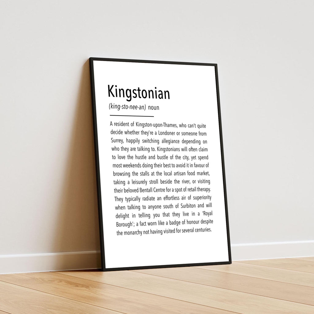 Kingstonian Definition Print