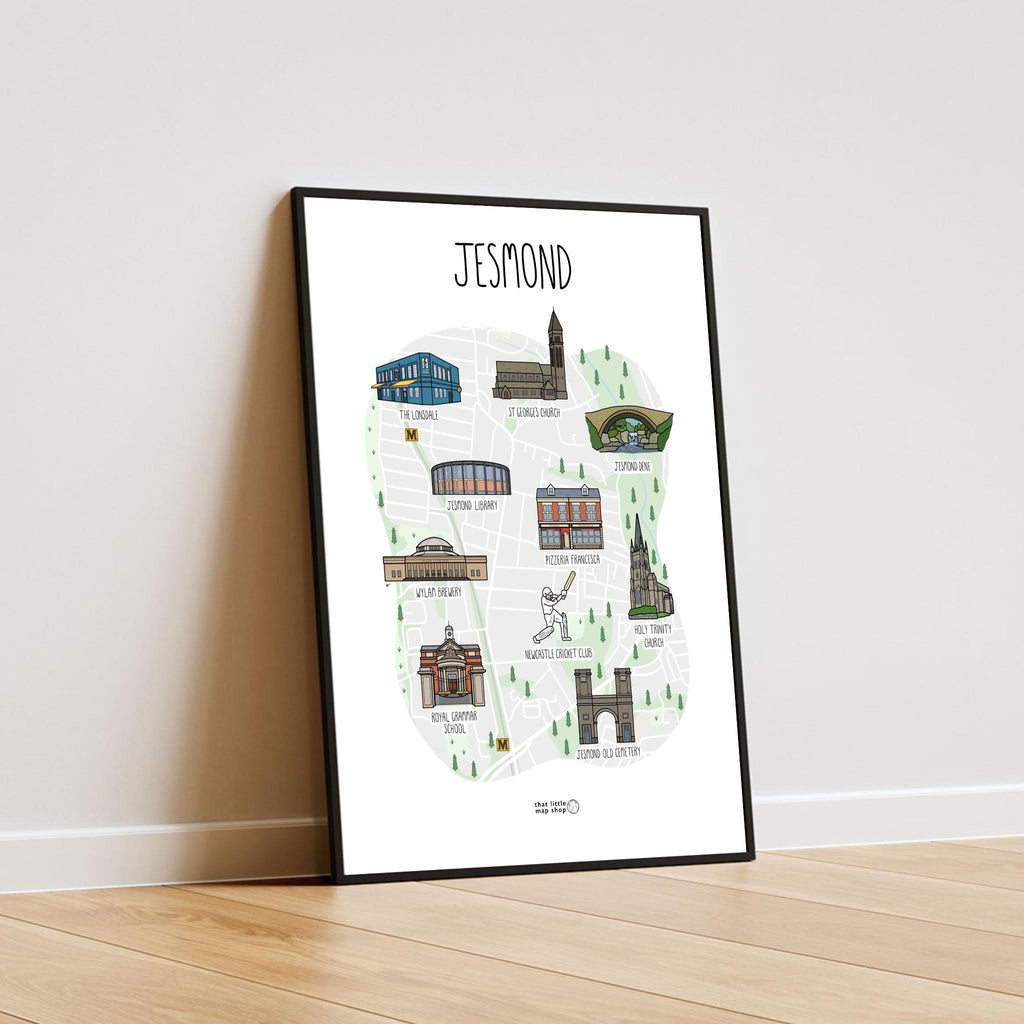 Jesmond Map