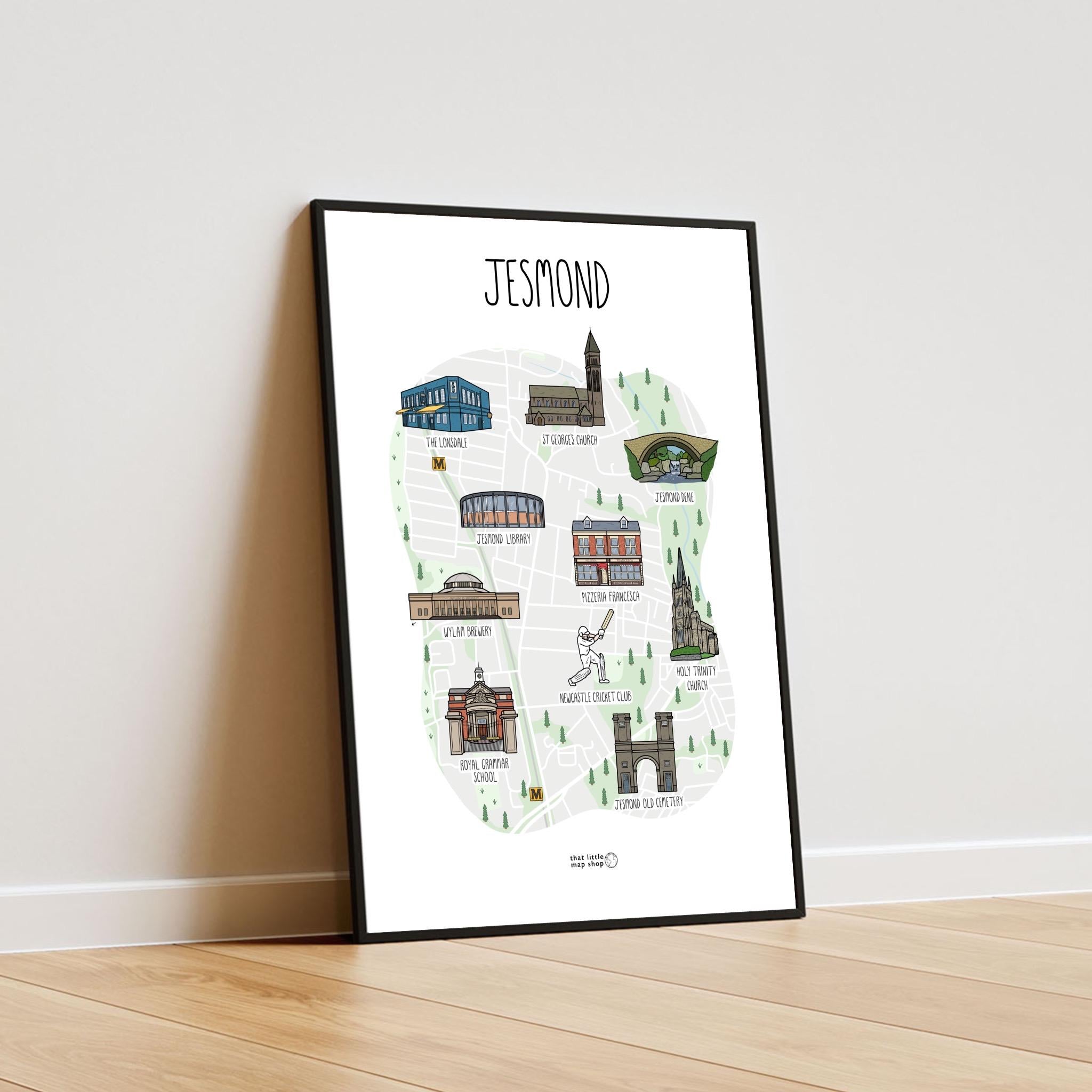 Jesmond Map