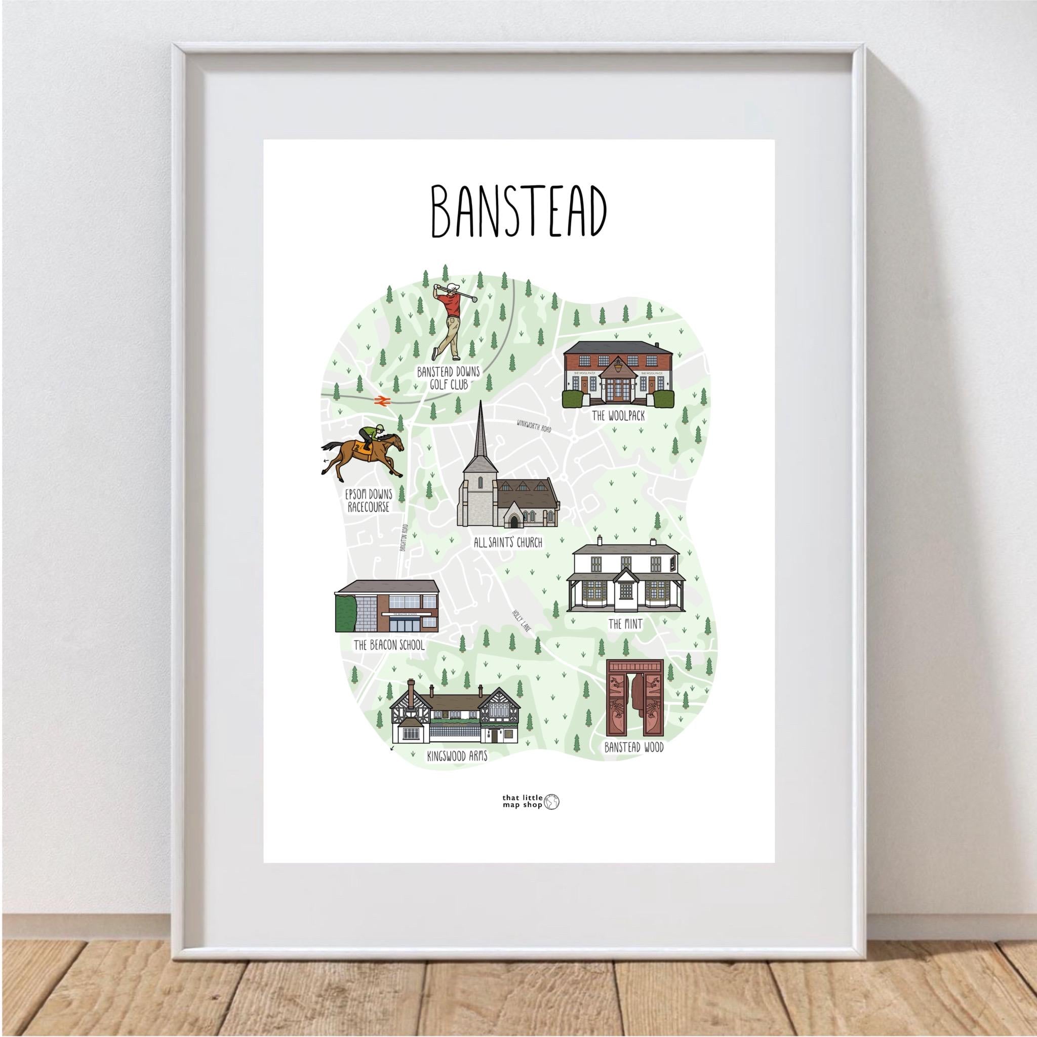 Banstead Map