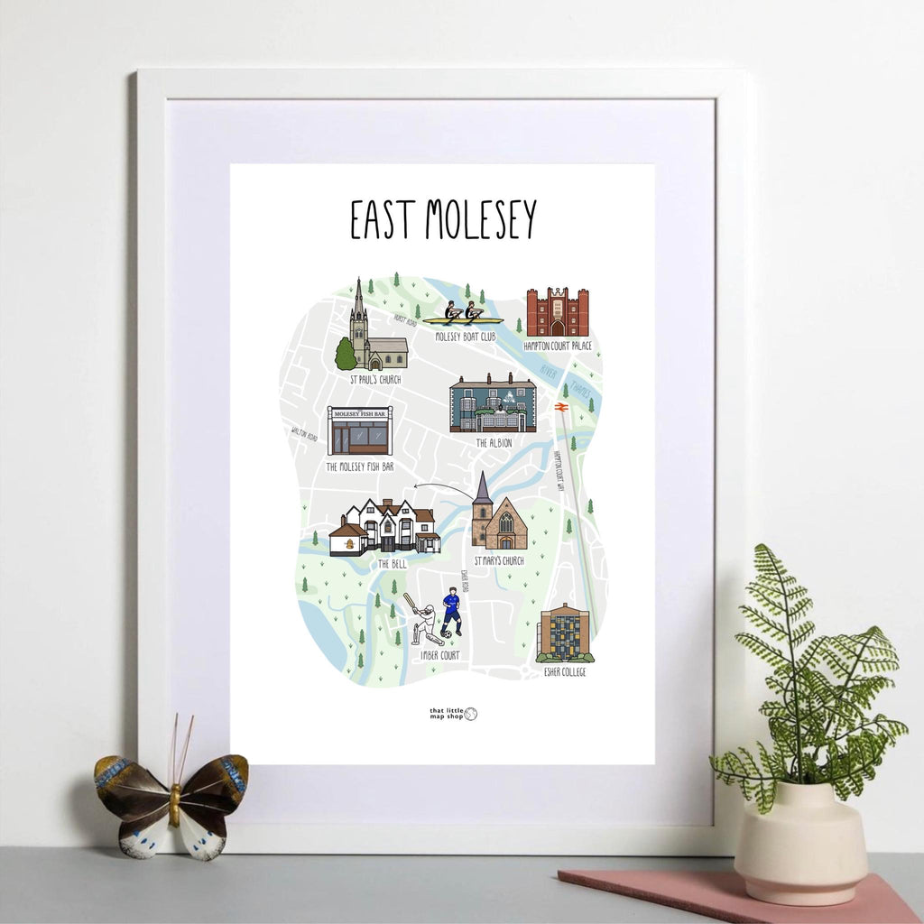 East Molesey Map