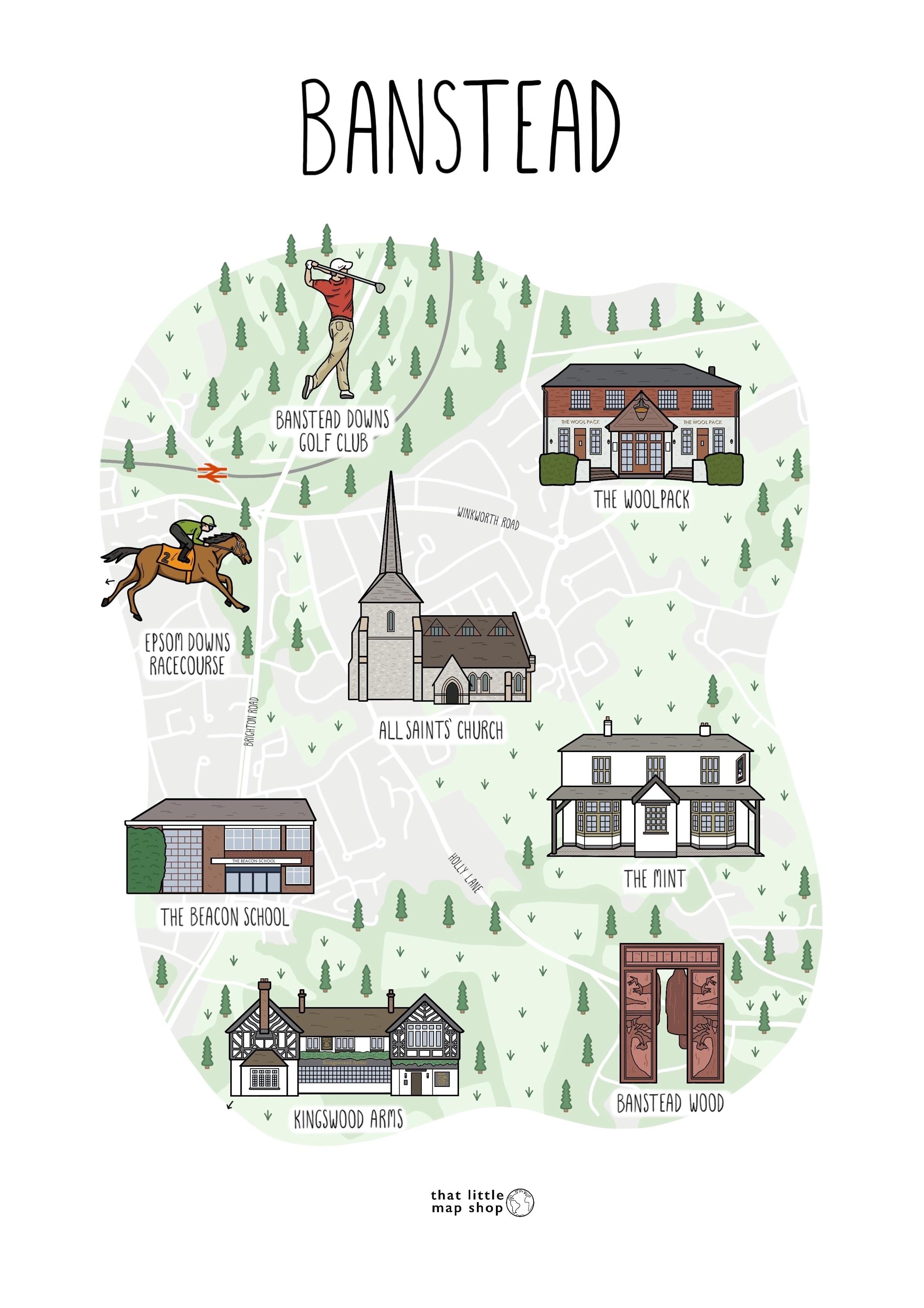 Banstead Map