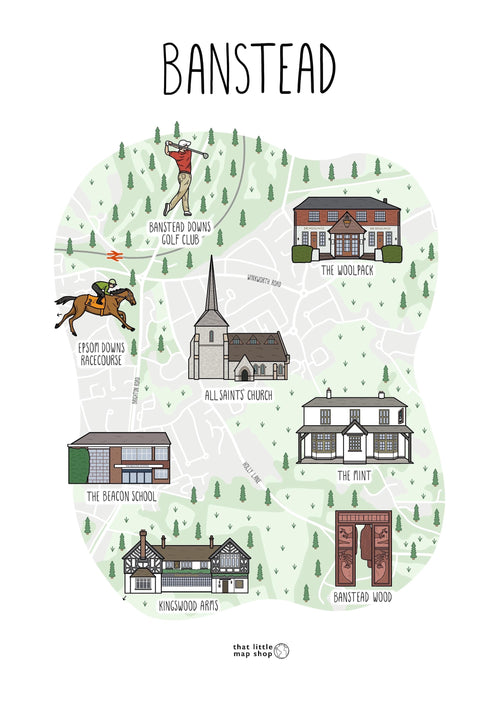 Banstead Map