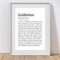 Guildfordian Definition Print