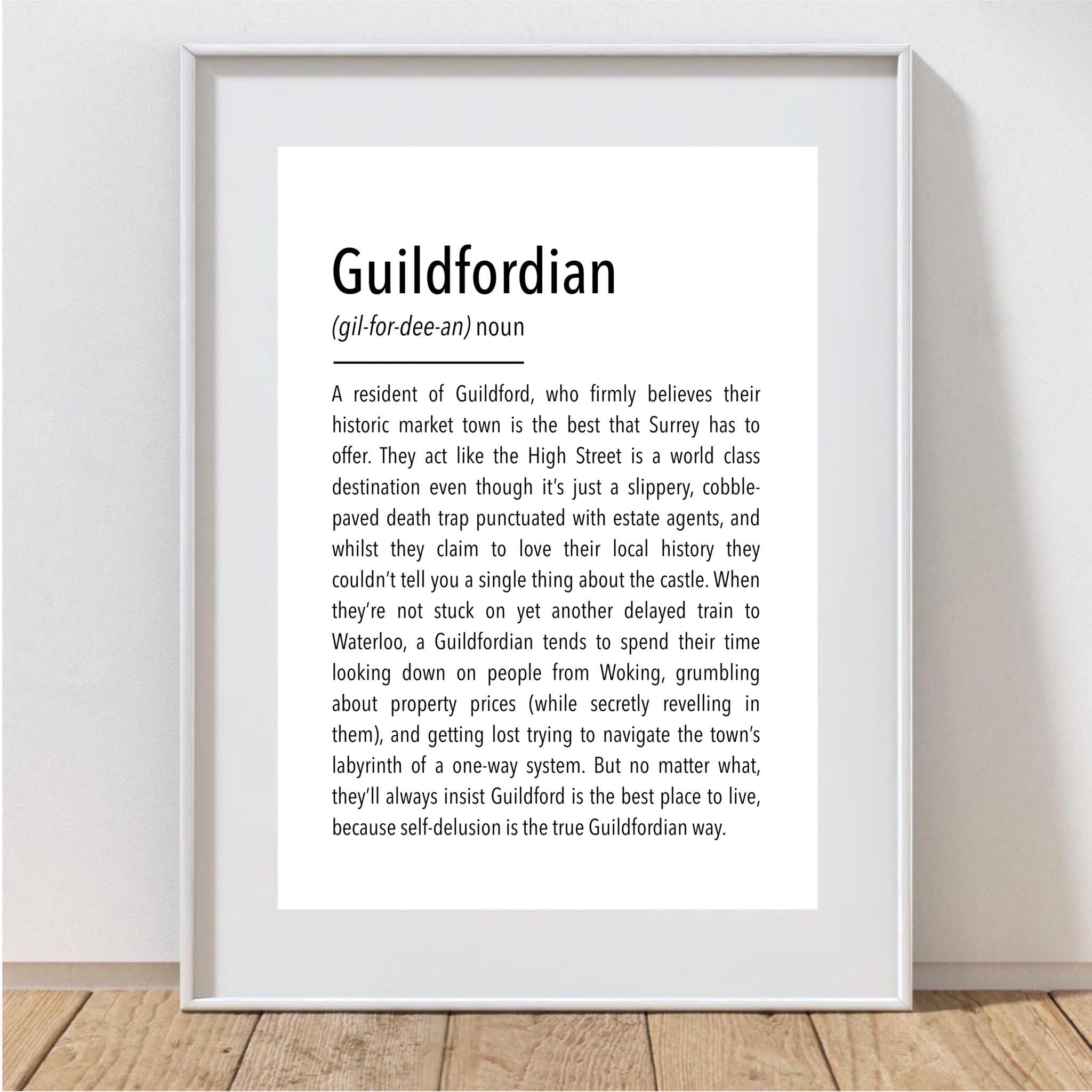 Guildfordian Definition Print