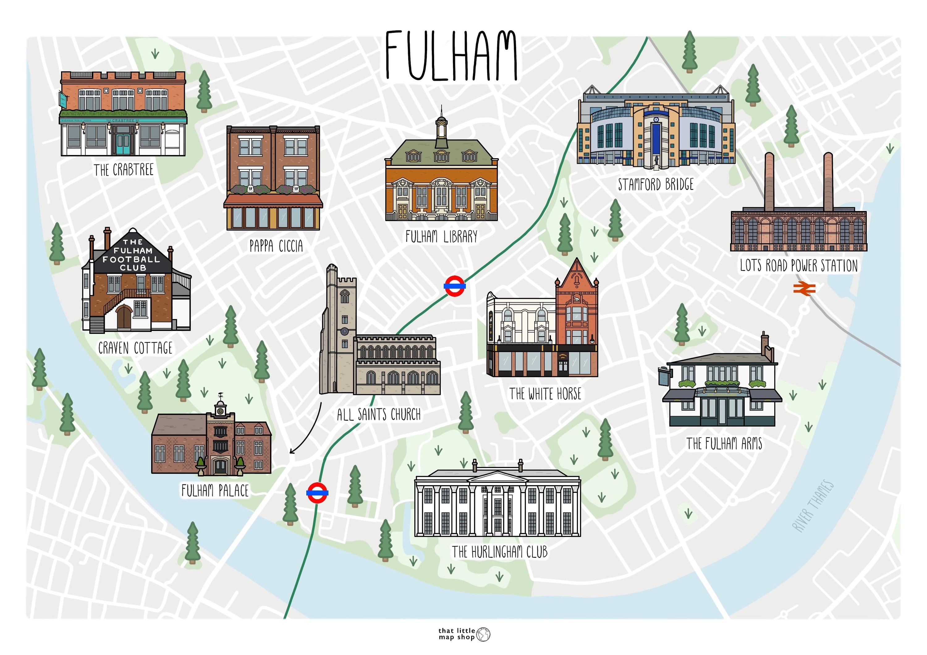 Fulham Map