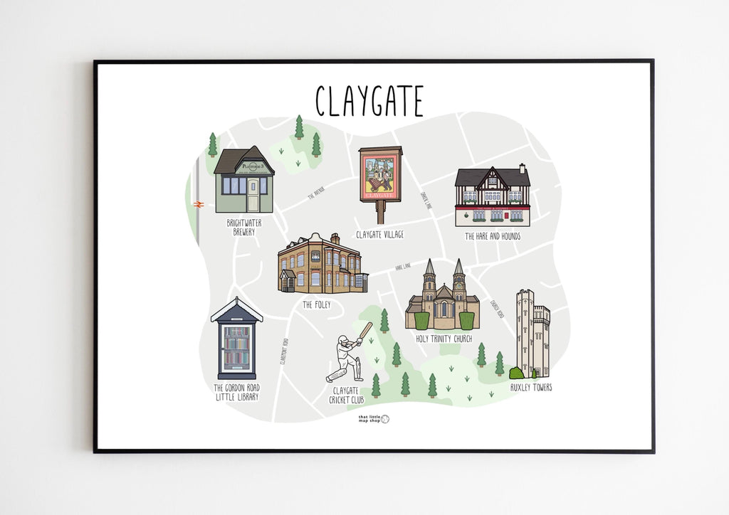 Claygate Map