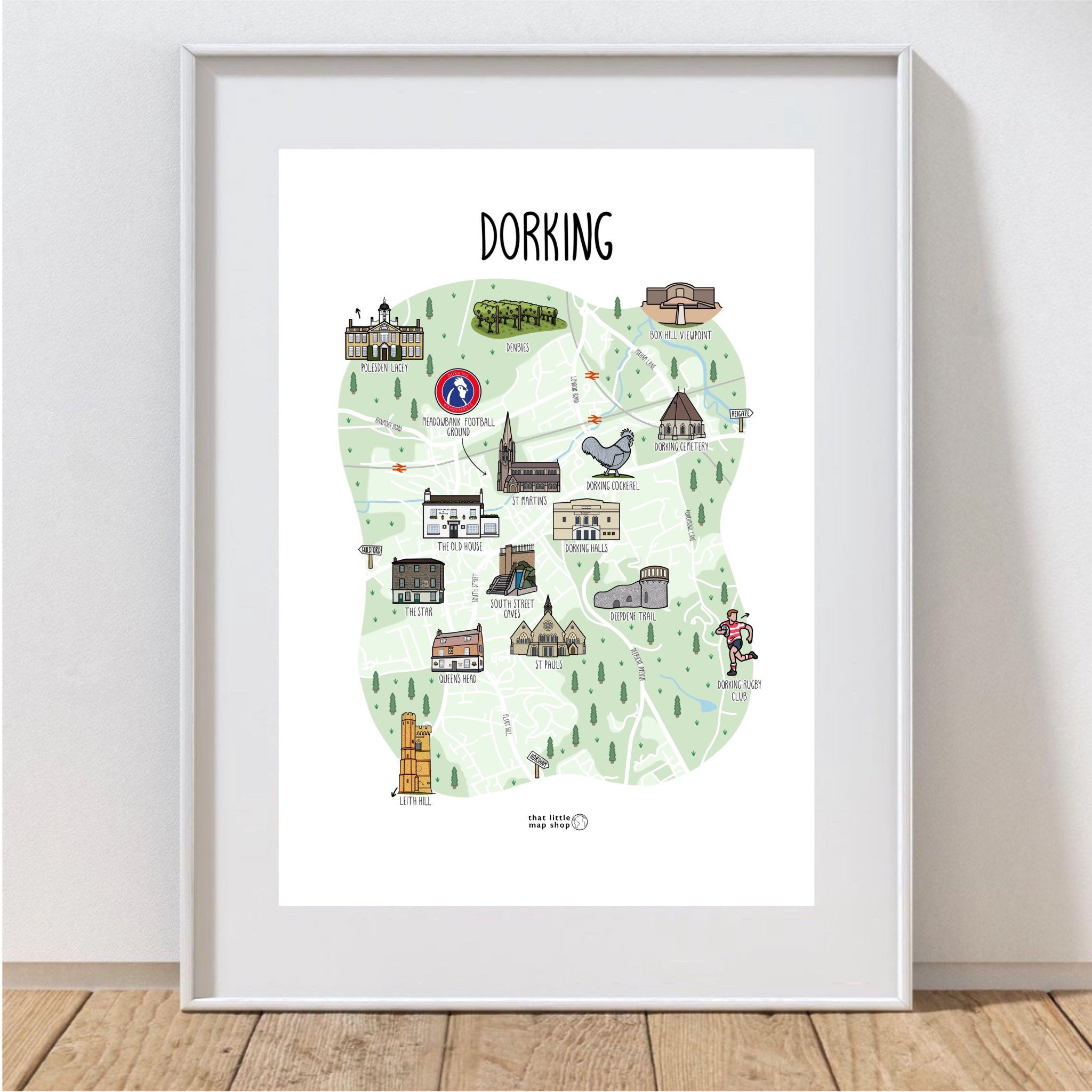 Dorking Map