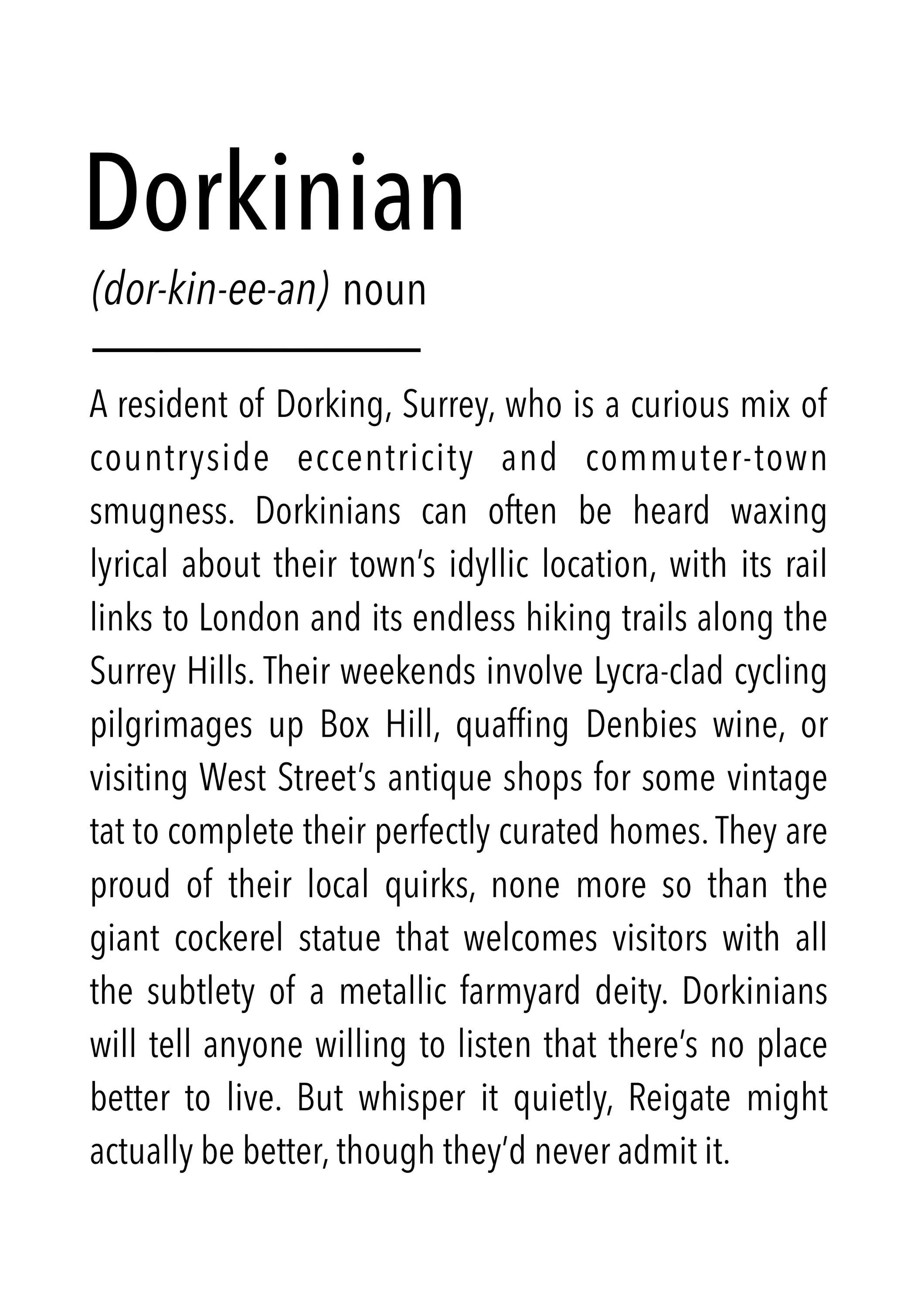 Dorkinian Definition Print