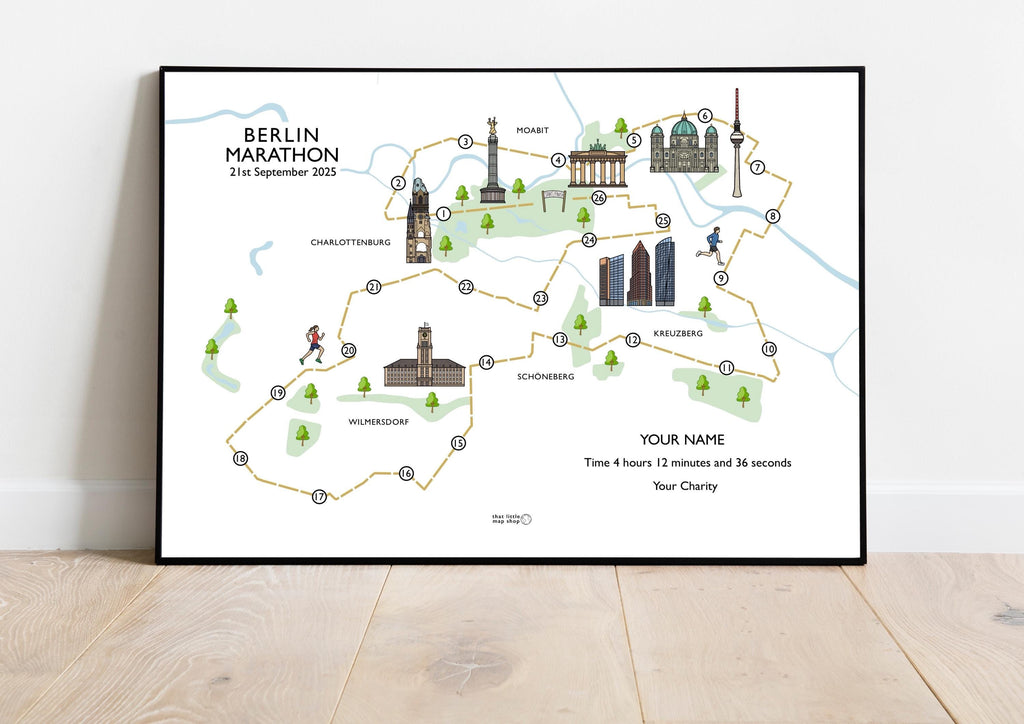 Berlin Marathon Race Map