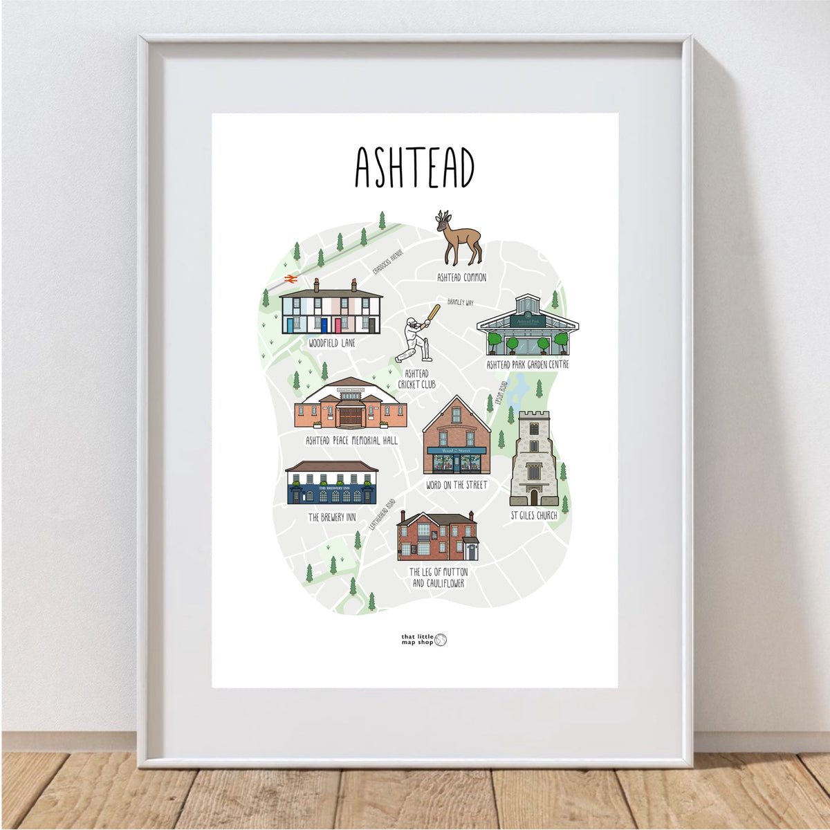Ashtead Map