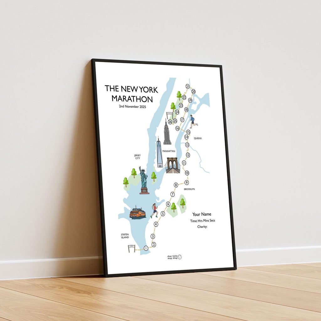 New York Marathon Race Map