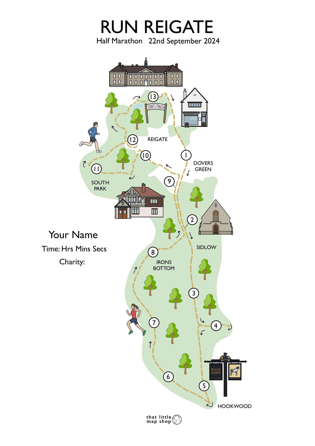 Run Reigate Race Map