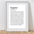 Claygatian Definition Print