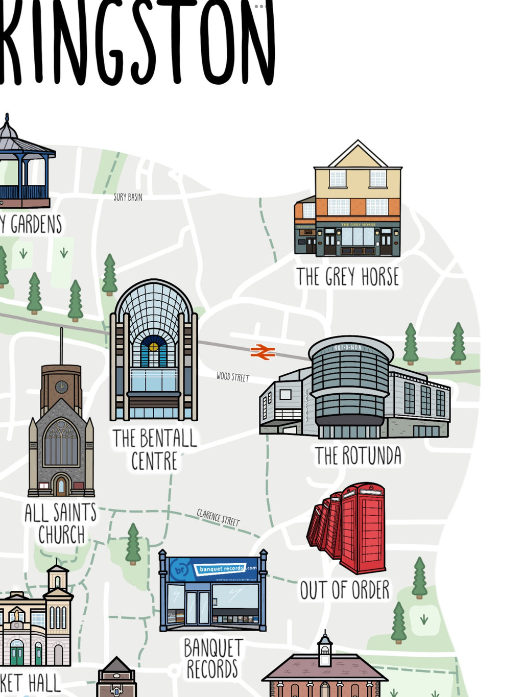Kingston upon Thames Map