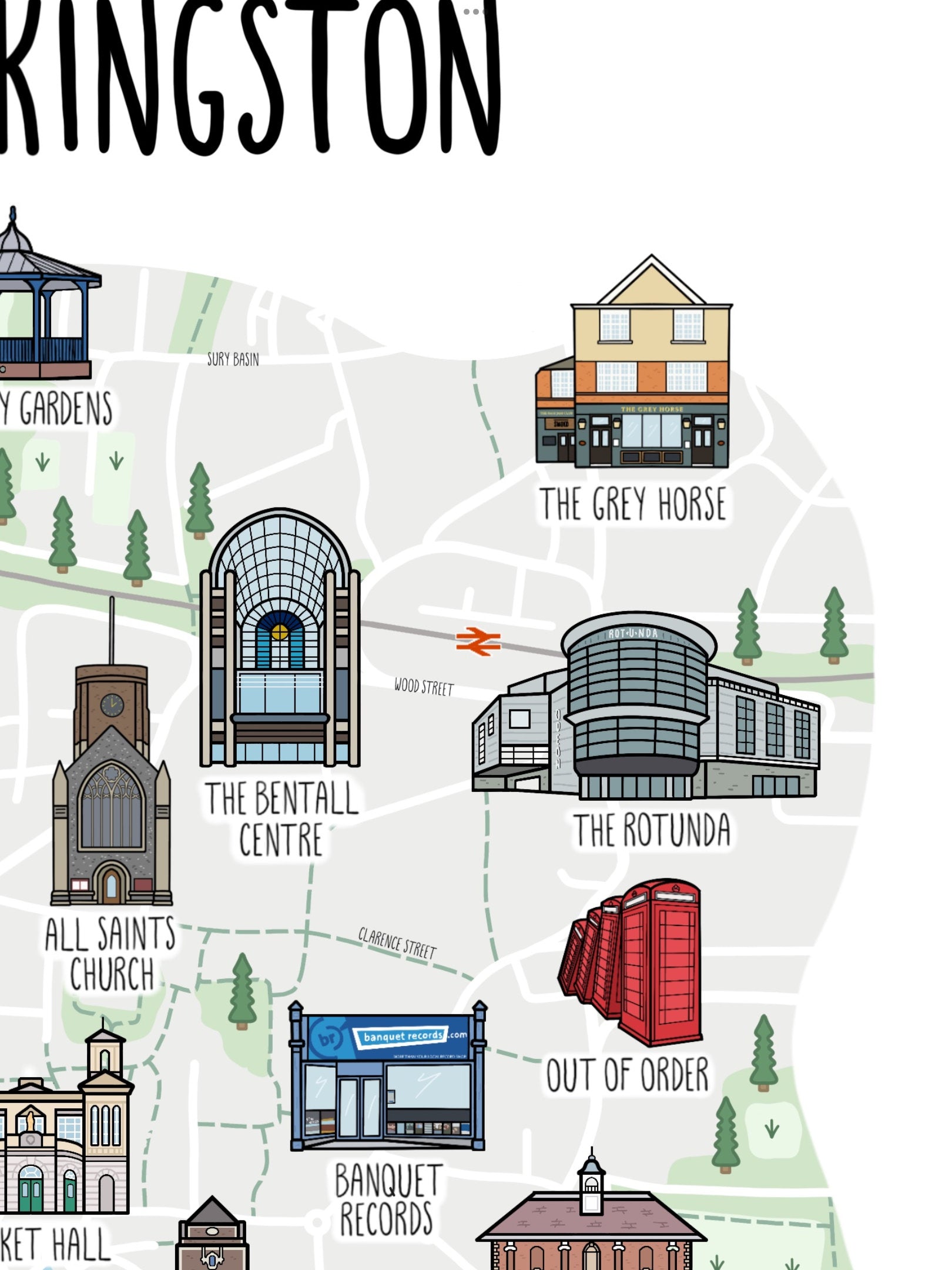 Kingston upon Thames Map
