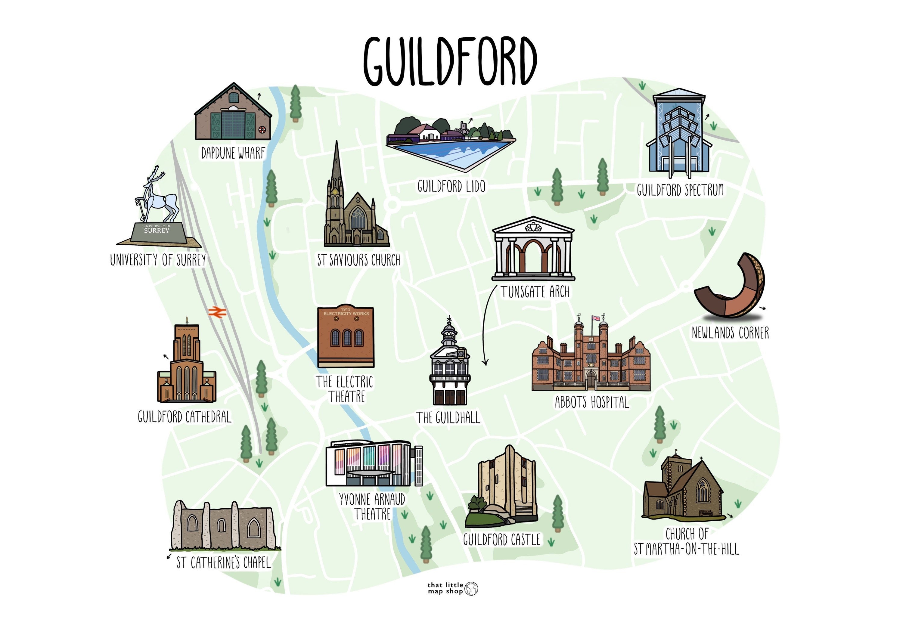 Guildford Map