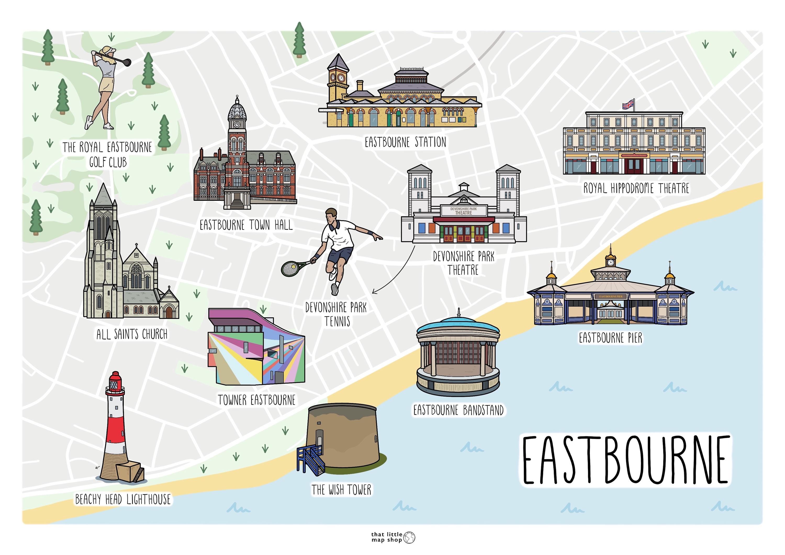 Eastbourne Map