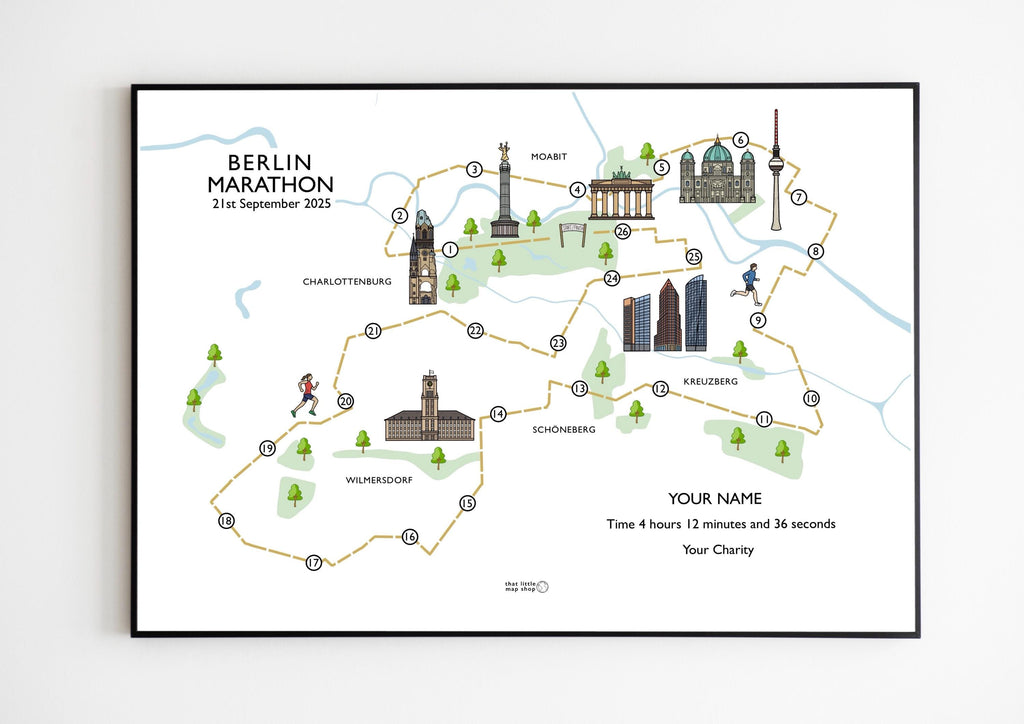Berlin Marathon Race Map