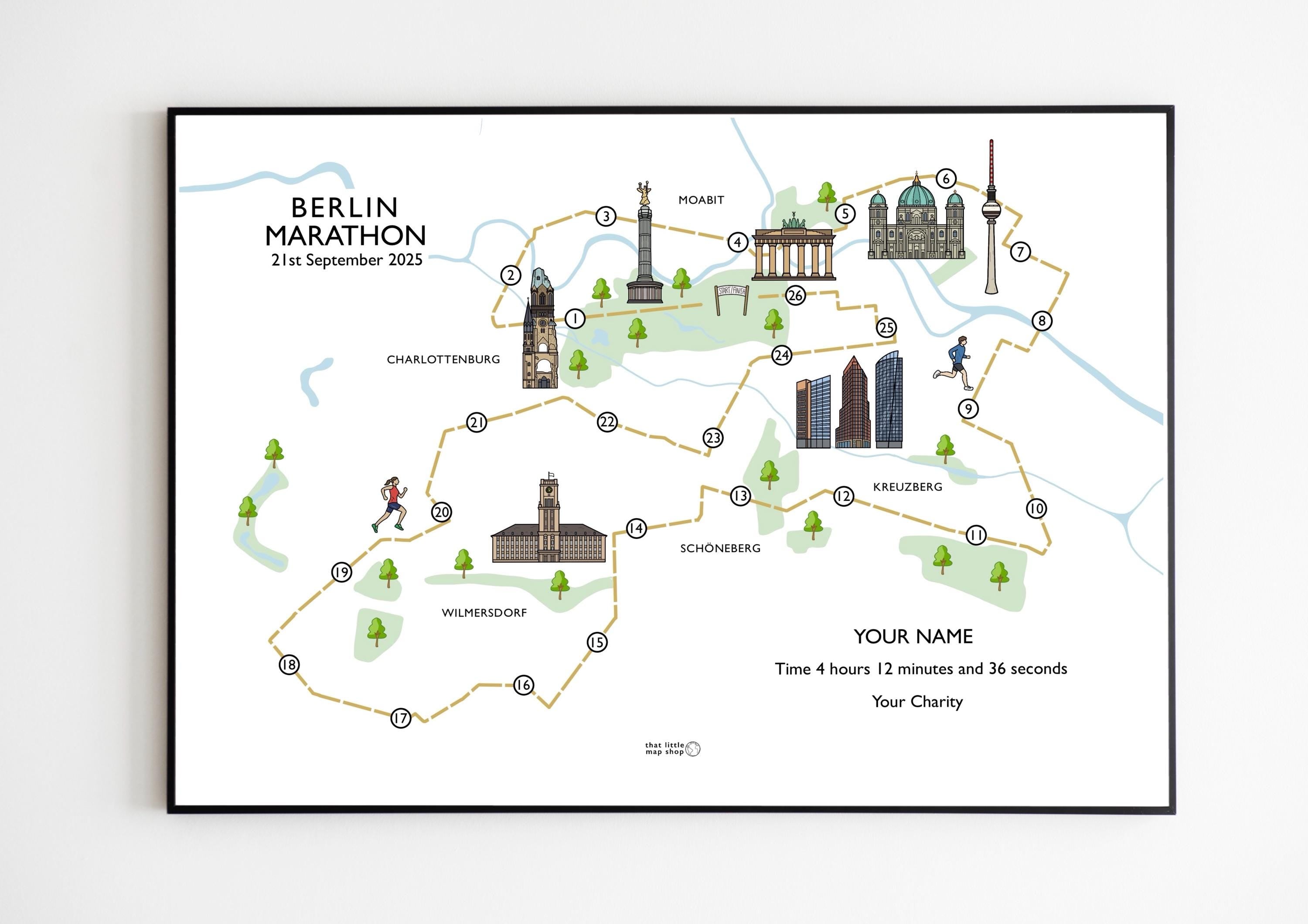 Berlin Marathon Race Map