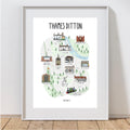 Thames Ditton Map