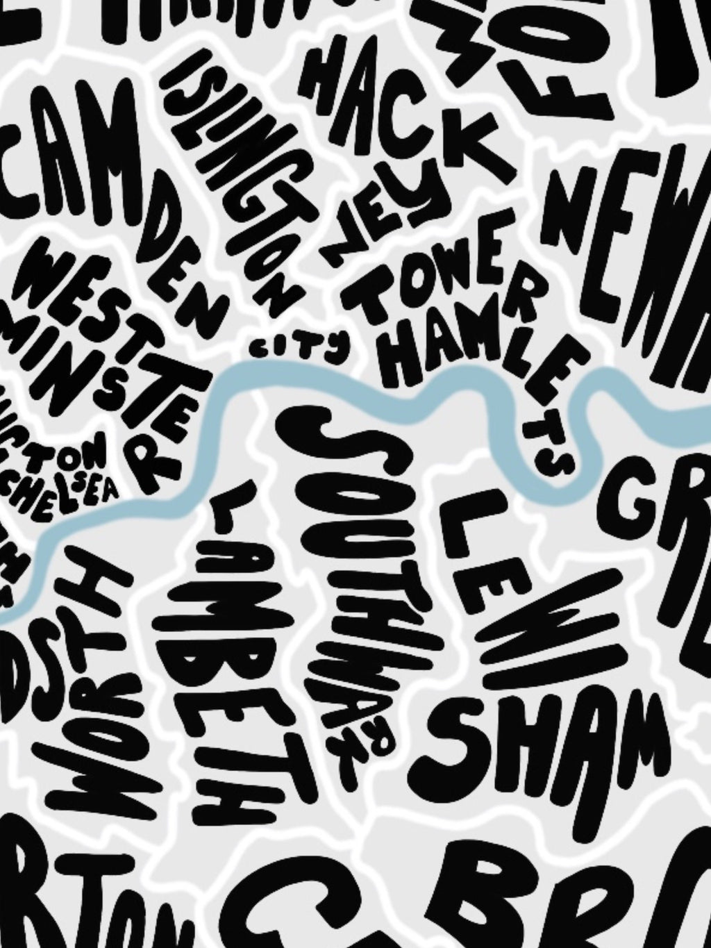 London Typographic Map
