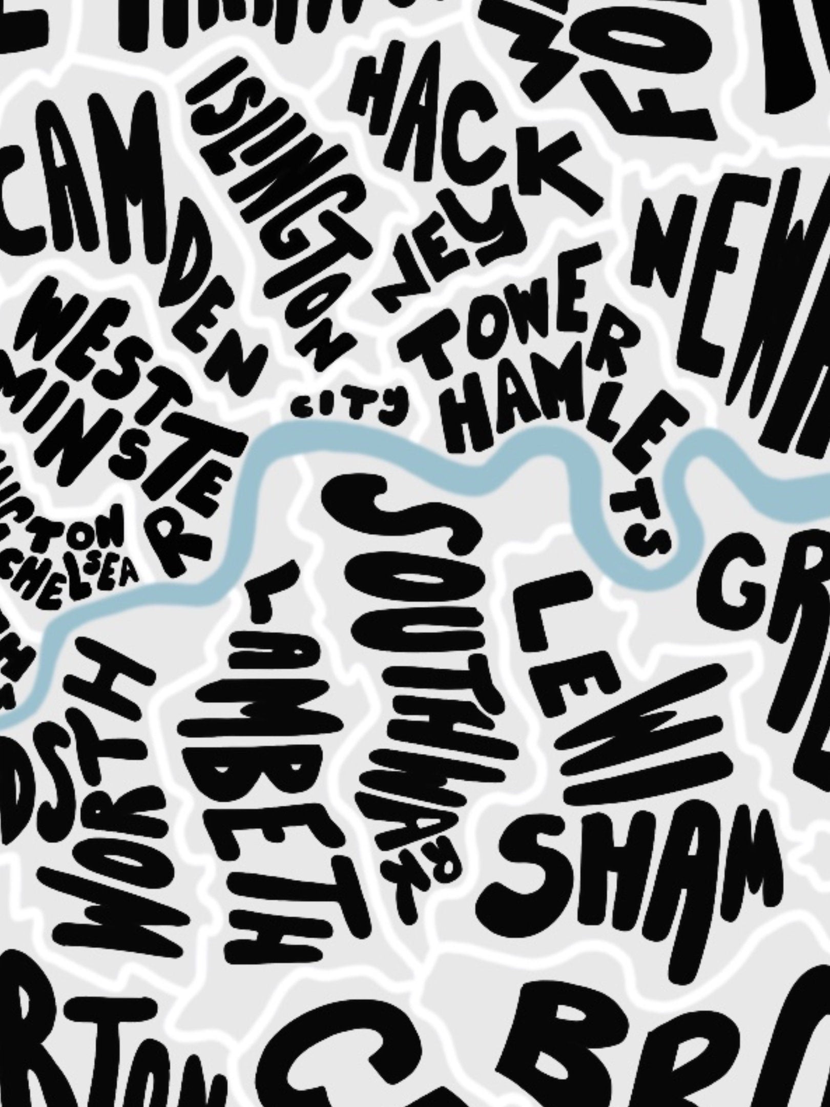 London Typographic Map