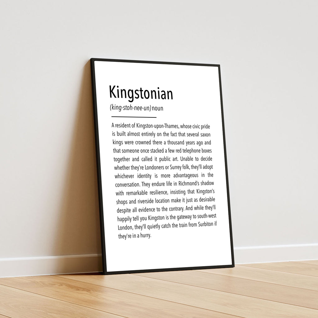 Kingstonian Definition Print