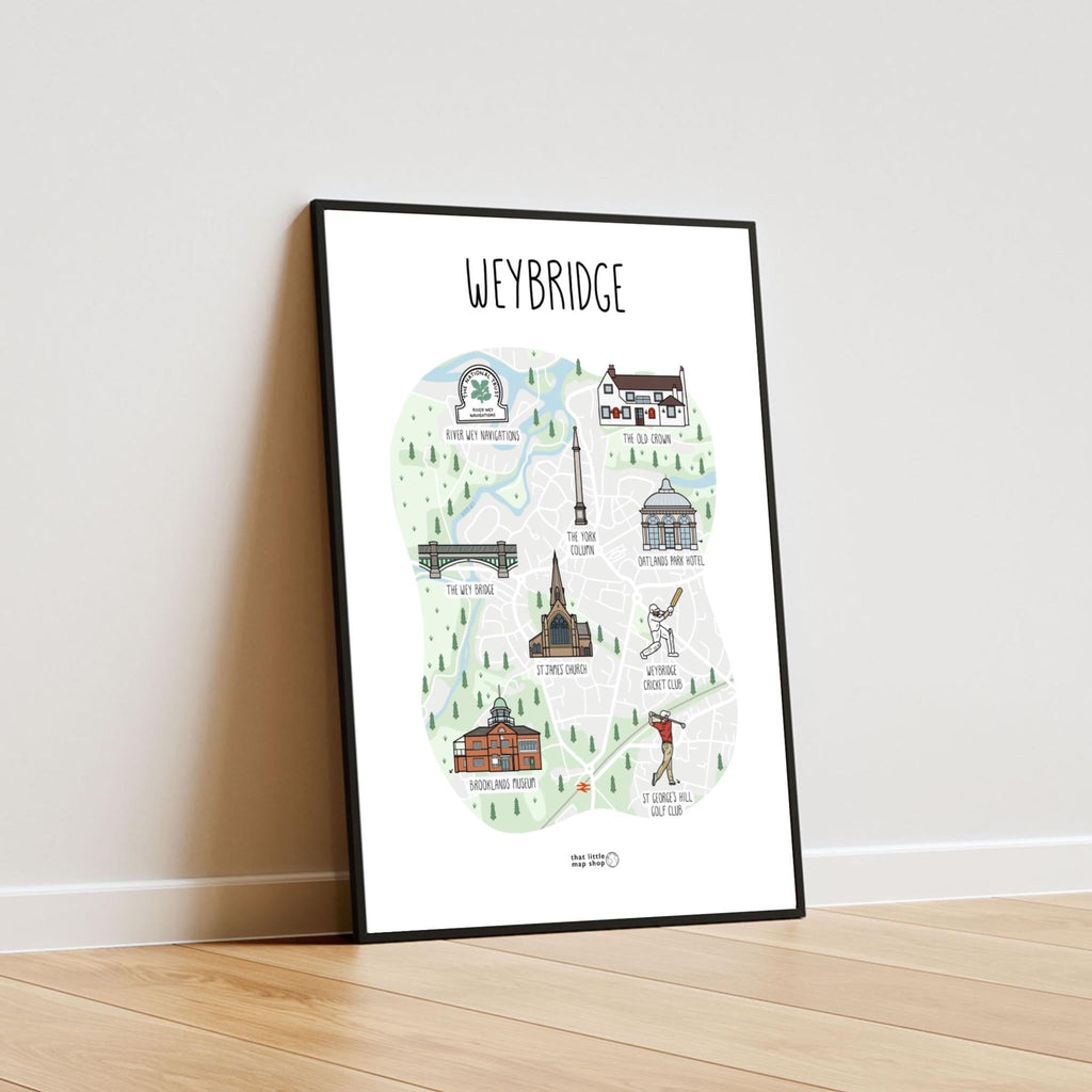 Weybridge Map