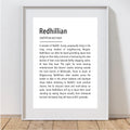 Redhillian Definition Print