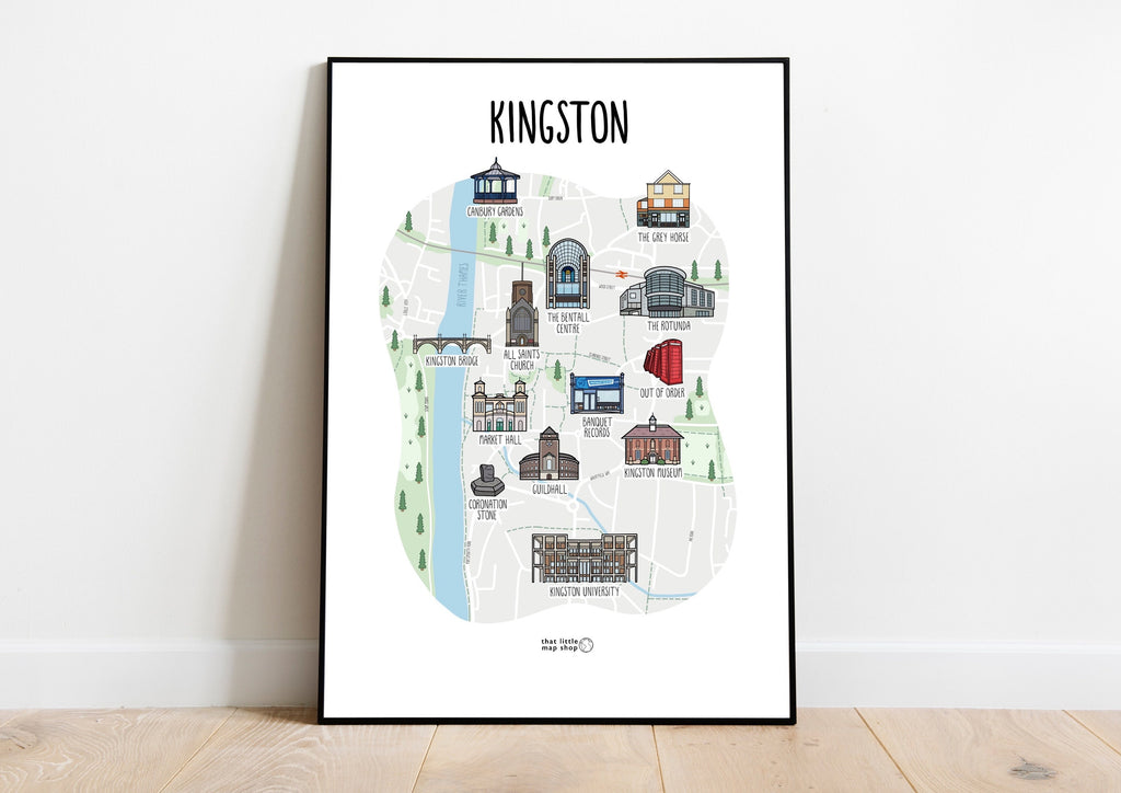 Kingston upon Thames Map