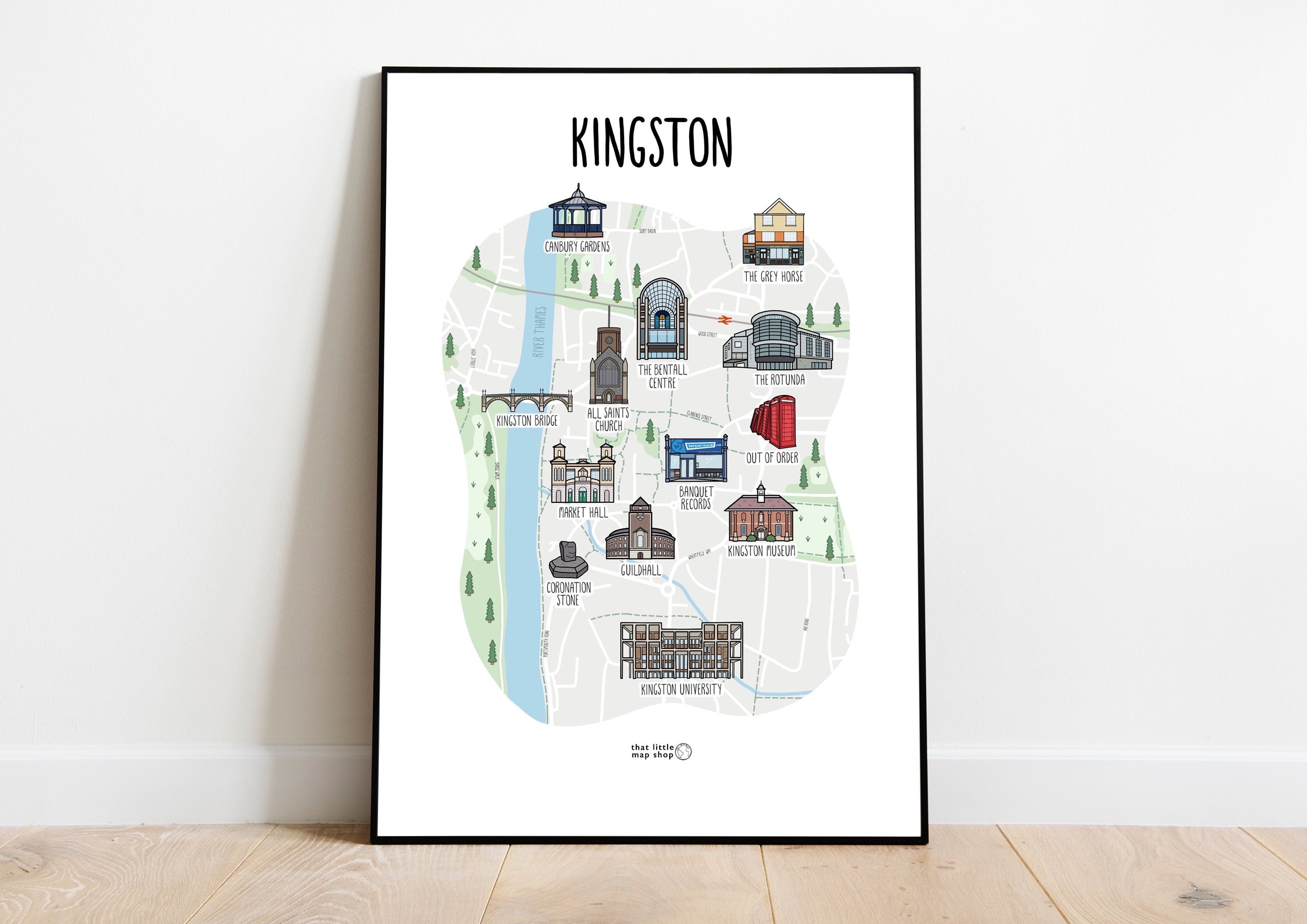 Kingston upon Thames Map