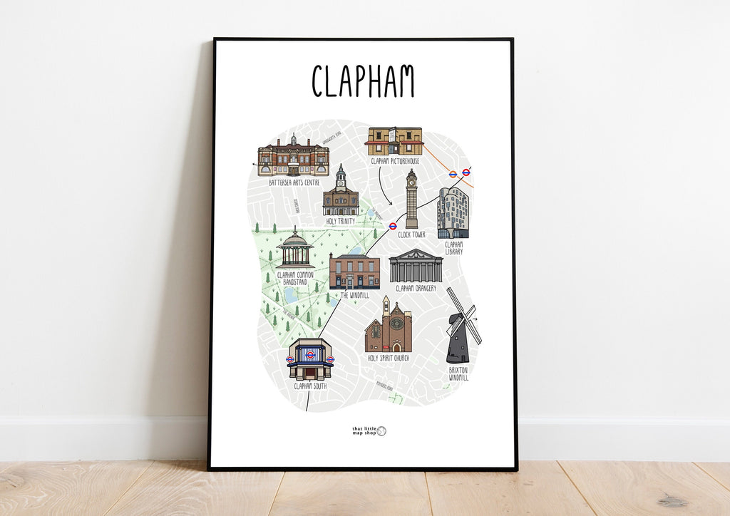 Clapham Map