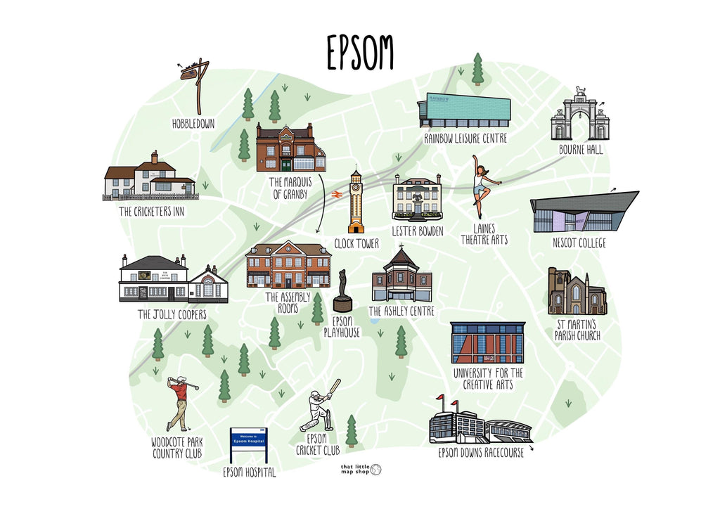 Epsom Map