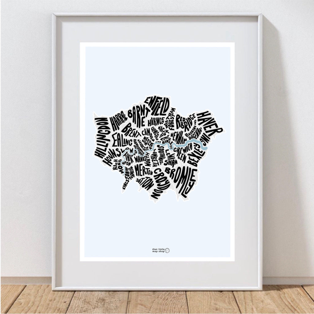 London Typographic Map
